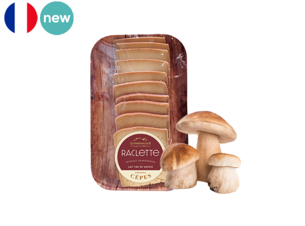 Raclette with Ceps Mushrooms (Sliced)