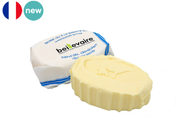 Churned butter raw milk crunchy salted