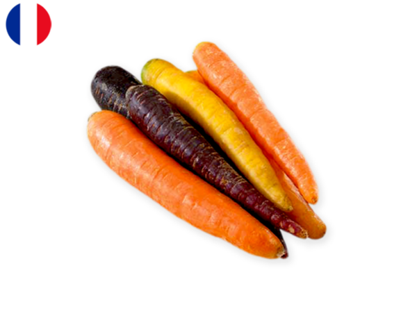 Carrots, Rainbow from Brittany, France (Organic)