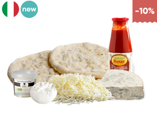 DIY Pizzas (x2) Party Pack - Cheese lover