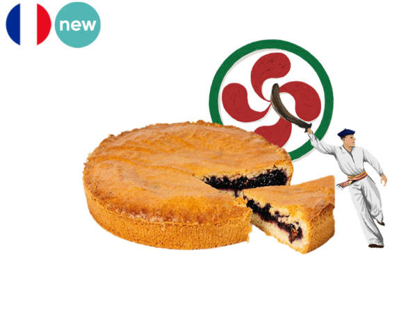 Cake, Basque with Black Cherry (Small)