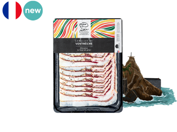 Ventrèche, Pork "Le Noir de Bigorre" (Sliced)
