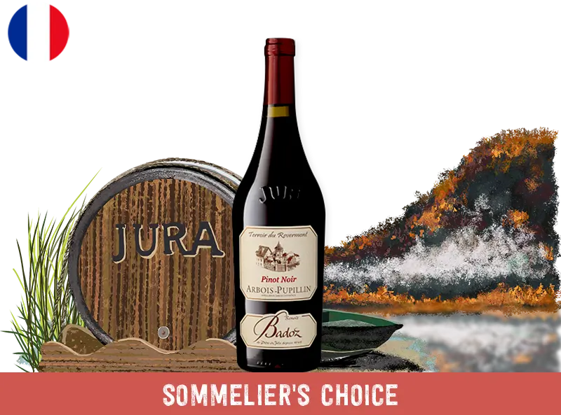 Arbois-Pupillin AOC, Pinot Noir Rouge, Domaine Badoz, 2021