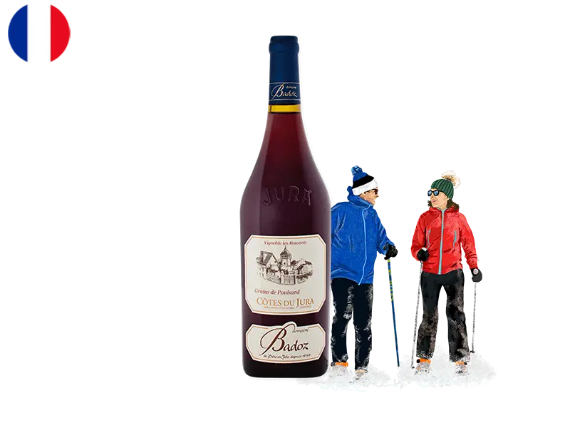 Côtes du Jura AOC, Grains de Poulsard Rubis, Domaine Badoz, 2022