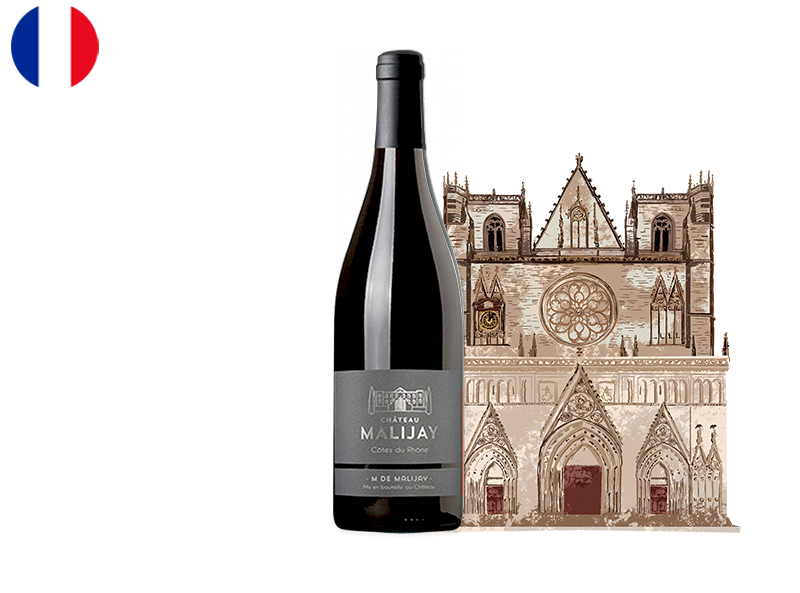 A - Côtes-du-Rhône AOC, Rouge, M de Malijay, 2023